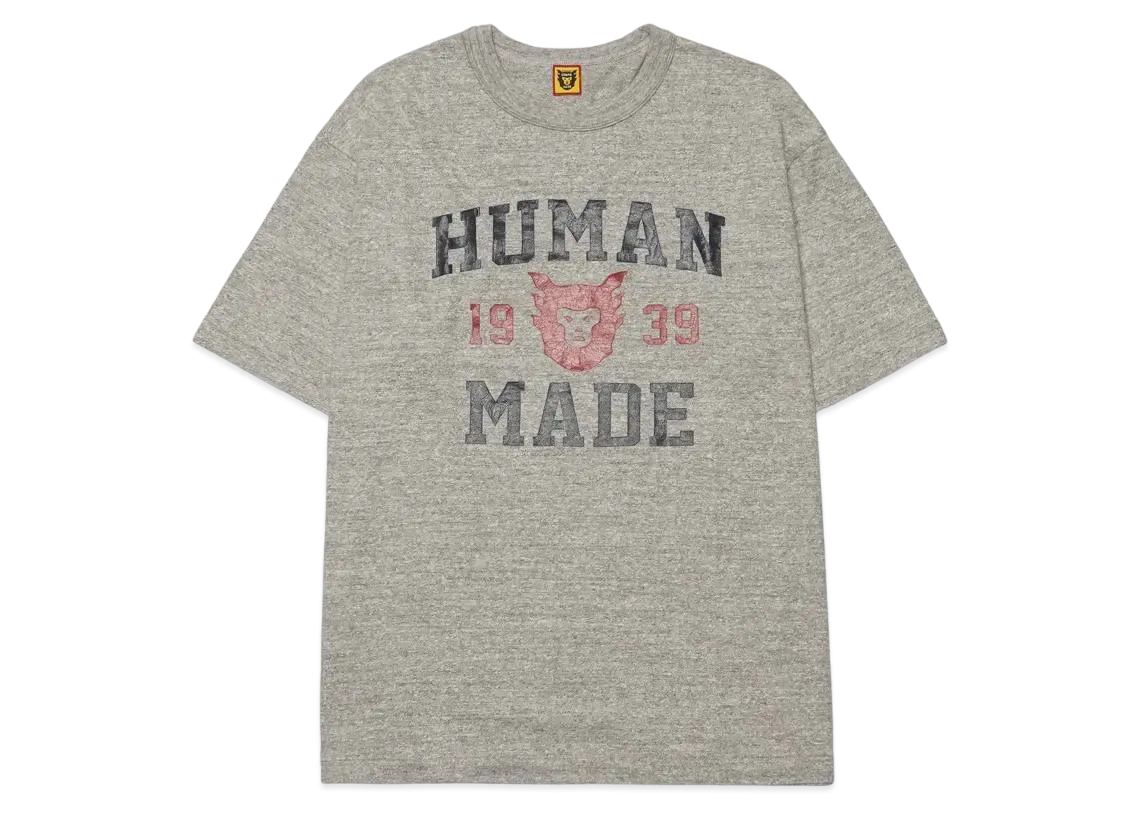 HUMAN MADE FACE LOGO T-SHIRT "Gray"
