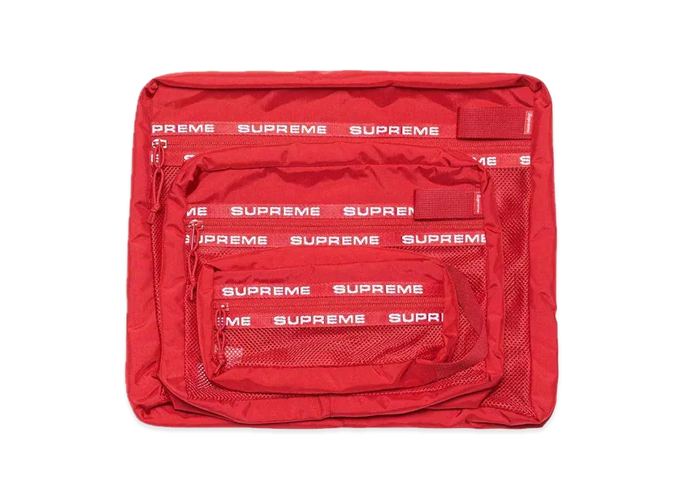 Supreme FW22 Organizer Pouch Set "Red"