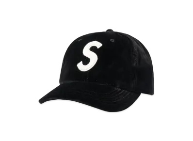 Supreme Velvet S Logo 6-Panel "Black"