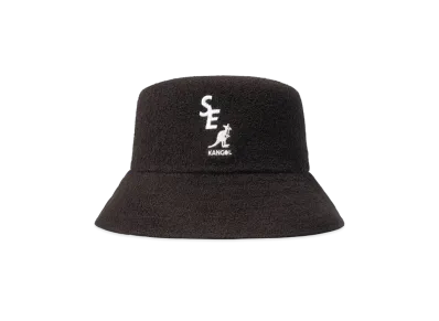 WIND AND SEA X KANGOL BERMUDA BUCKET "Black"