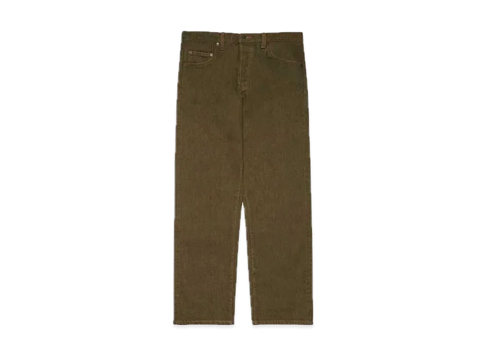 Supreme Regular Jean "Olive"(22SS) 