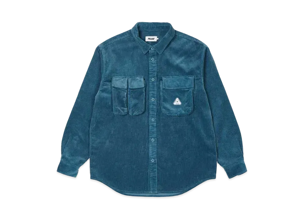 PALACE Cargo Cord Shirt "Blue"