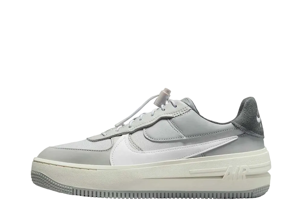 ナイキ ウィメンズ エアフォース1 PLT.AF.ORM LV8 "グレー ホワイト"