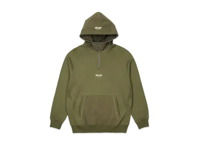 PALACE 1/4 Cotton Panel Hood "Olive"