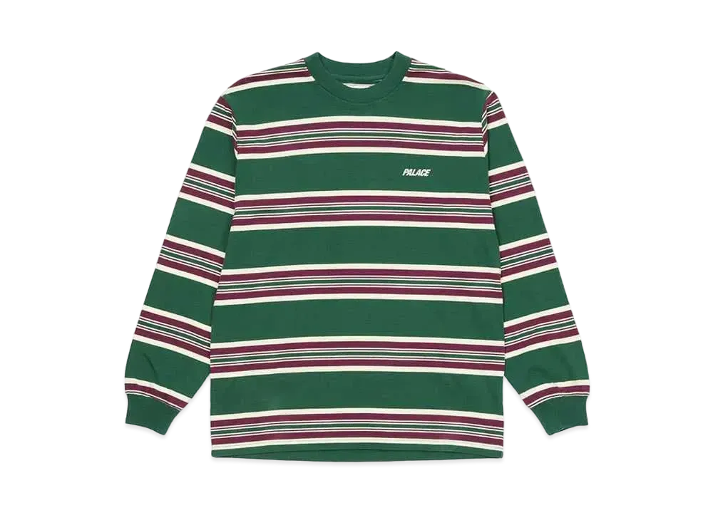 PALACE Stoner Stripe Longsleeve Top "Green"