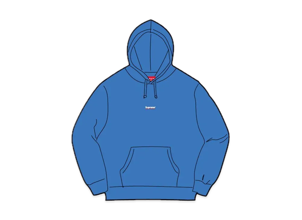 Supreme Underline Hooded Sweatshirt "Washed Royal"
