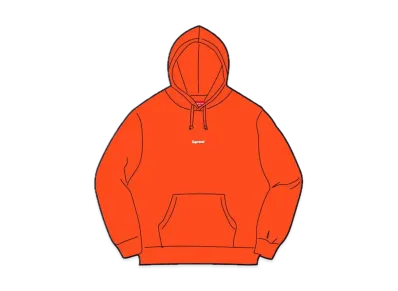 Supreme Underline Hooded Sweatshirt "Bright Orange"
