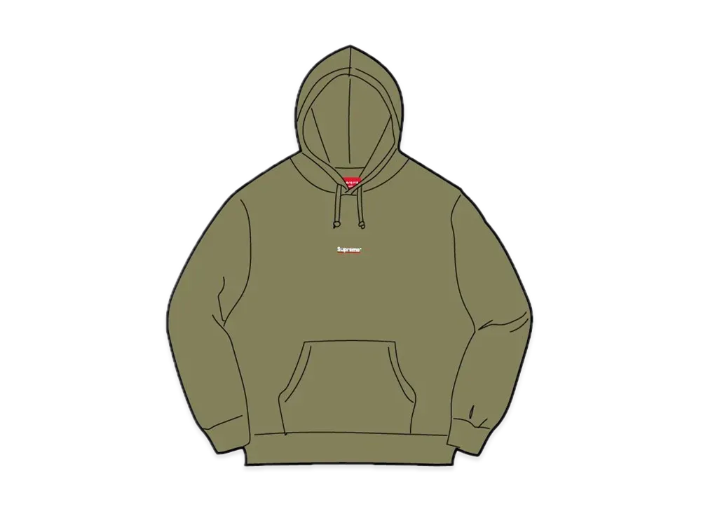 Supreme Underline Hooded Sweatshirt "Light Olive"