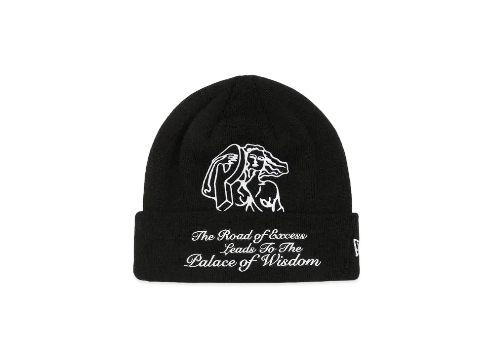 PALACE P-STATUE NEW ERA BEANIE "Black"