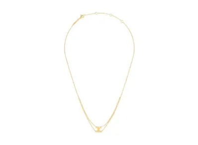 CELINE Triomphe Suspended Necklace In Brass With Gold Finish "Gold"