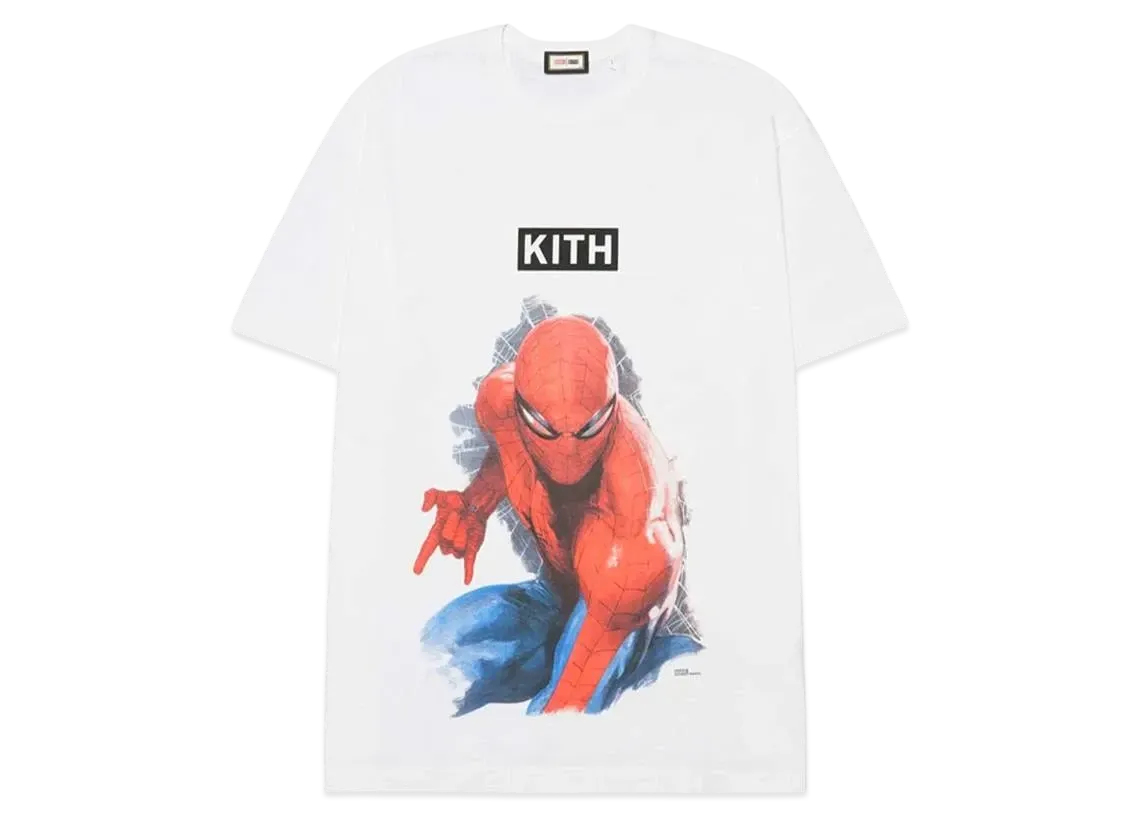 Marvel x Kith Spider-Man Action Vintage Tee "White"