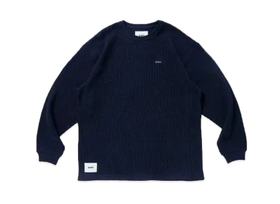 Wtaps Waffle / LS / Cotton. Loose. Sign "Navy"
