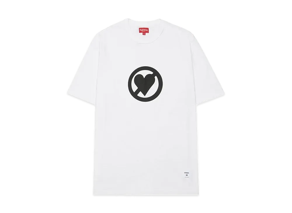 シュプリーム ノー ラブ S/S トップ "ホワイト"