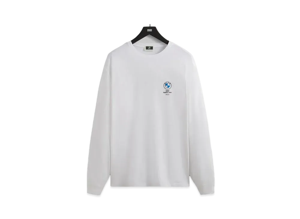 Kith x BMW Crowd Favorite Long Sleeve Vintage Tee "White"