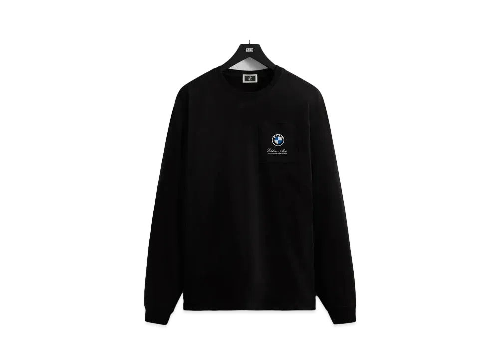 Kith x BMW Elektro Auto Long Sleeve Pocket Tee "Black"