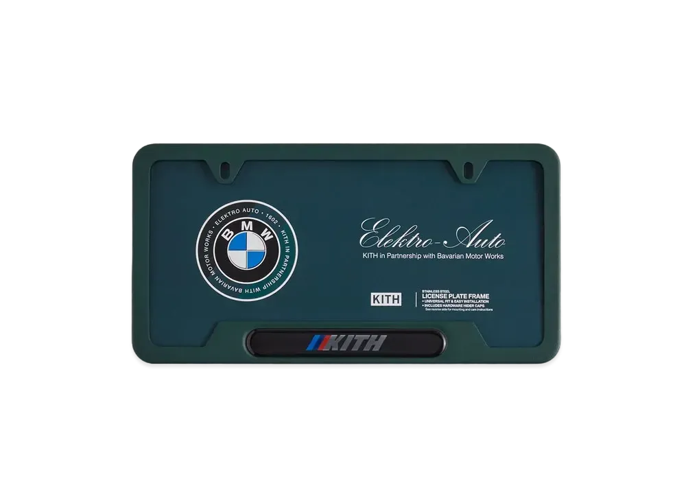 Kith x BMW Car Plate "Vitality"