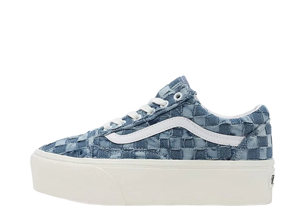 Vans Women's Woven Old Skool Stackform "Denim/Multi"