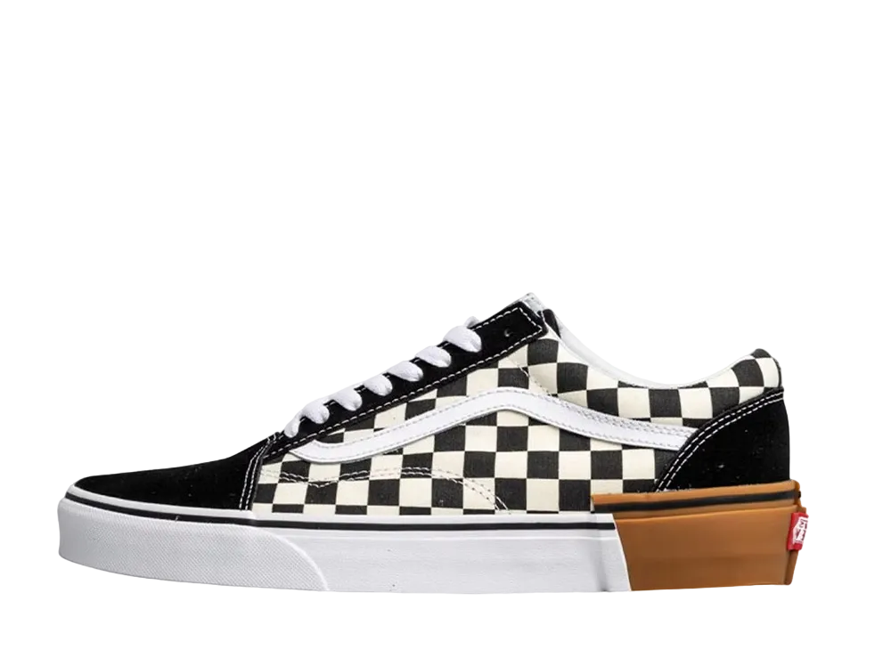 バンズ オールドスクール チェッカーボード "ガム ソール"