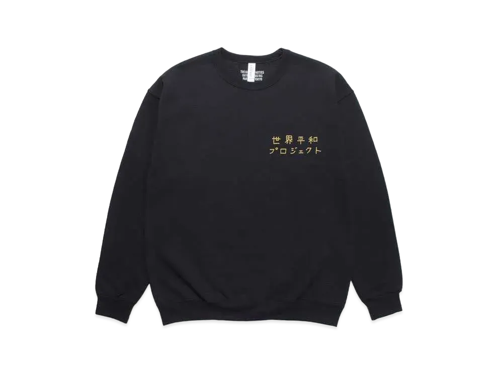 WACKO MARIA World Peace Project Sweat Shirt "Black"
