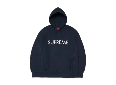 Supreme Capital Hooded Sweatshirt "Navy"