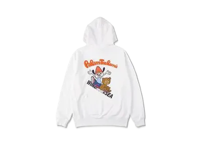 WIND AND SEA x PaRappa the Rapper (Parappa&PJ Berri) Hoodie "White"