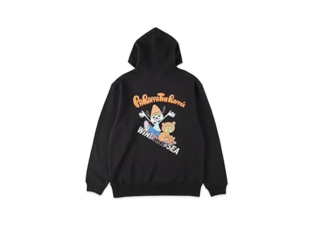 WIND AND SEA x PaRappa the Rapper (Parappa&PJ Berri) Hoodie "Black"