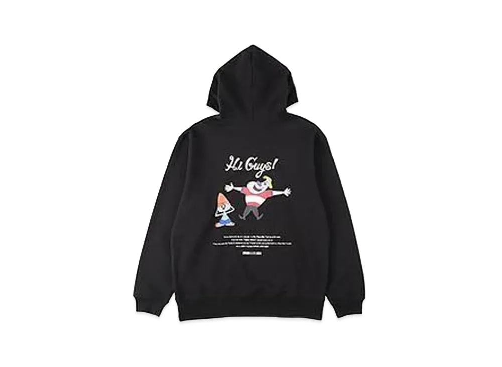 WIND AND SEA x PaRappa the Rapper (Parappa&Joe Chin) Hoodie "Black"