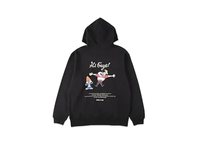 WIND AND SEA x PaRappa the Rapper (Parappa&Joe Chin) Hoodie "Black"