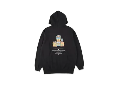 WIND AND SEA x PaRappa the Rapper (PJ Berri-Spin) Hoodie "Black"