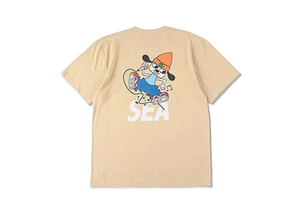 WIND AND SEA x PaRappa the Rapper (Parappa&SEA) Tee "Beige"