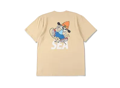 WIND AND SEA x PaRappa the Rapper (Parappa&SEA) Tee "Beige"