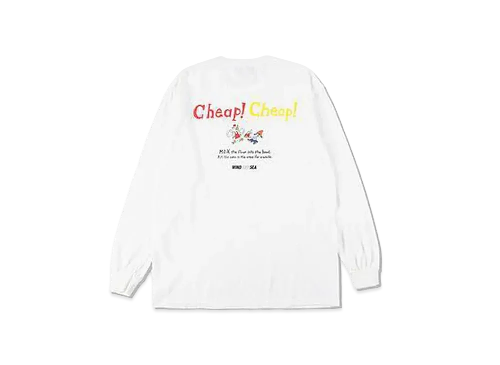 WIND AND SEA x PaRappa the Rapper (Parappa&CCTC Chicken) L/S Tee "White"