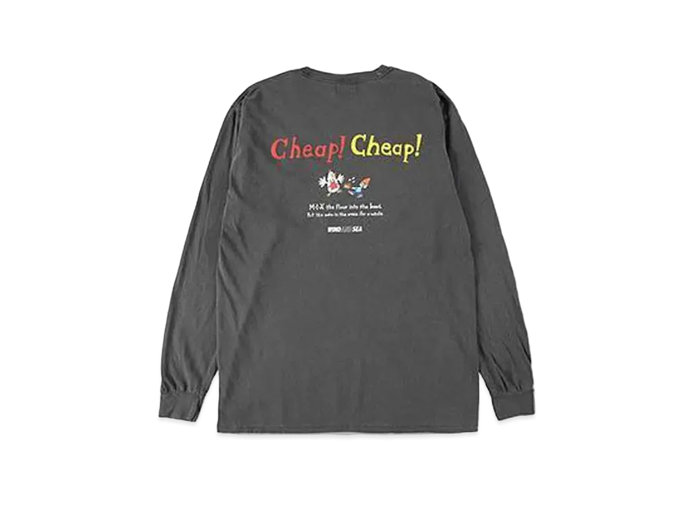 WIND AND SEA x PaRappa the Rapper (Parappa&CCTC Chicken) L/S Tee "Black"