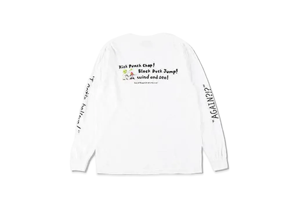 WIND AND SEA x PaRappa the Rapper (Parappa&Mr.CCM Onion) L/S Tee "White"