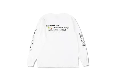 WIND AND SEA x PaRappa the Rapper (Parappa&Mr.CCM Onion) L/S Tee "White"