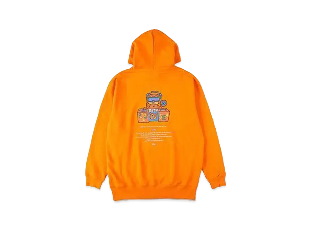 WIND AND SEA x PaRappa the Rapper (PJ Berri-Spin) Hoodie "Orange"