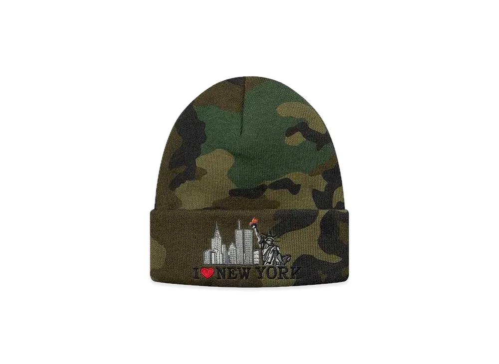 Supreme I Love NY Beanie "Woodland Camo"