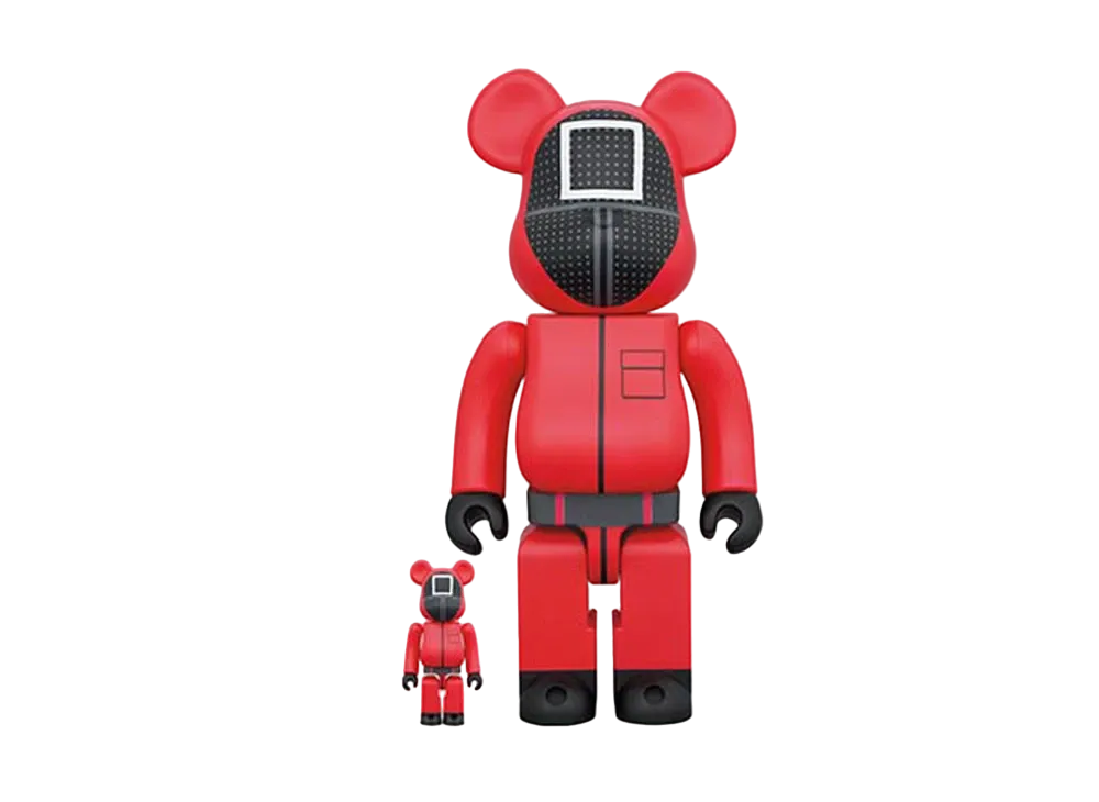 Bearbrick SQUID GAME GUARD “□” 100% & 400%