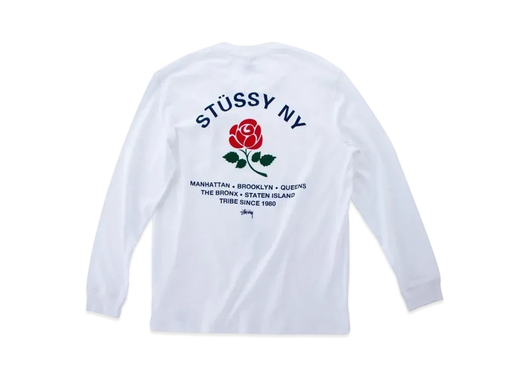 Stussy Brooklyn Rose Long Sleeves Tee "White"
