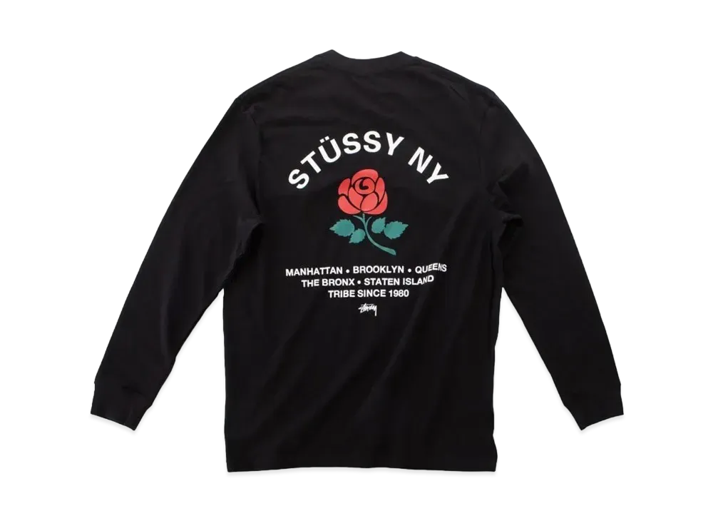 Stussy Brooklyn Rose Long Sleeves Tee "Black"