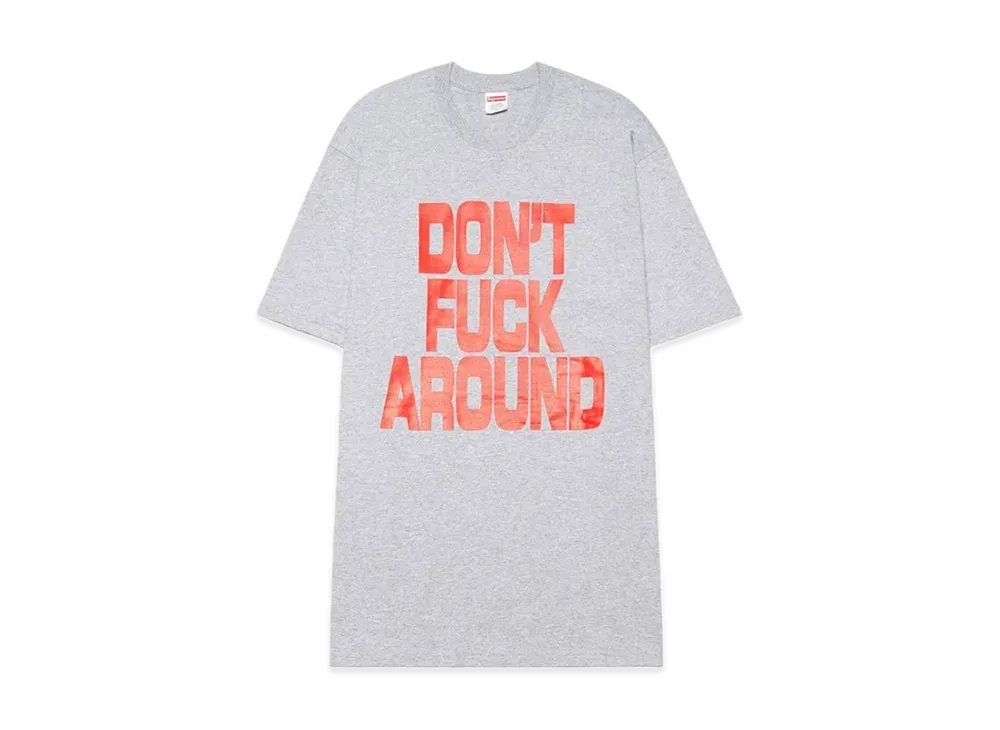 Supreme Don't Fuck Around Tee "Heather Grey"