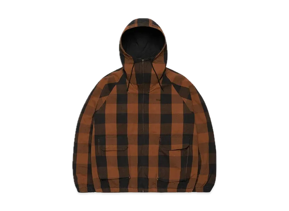 Supreme Cotton Hooded Jacket "Brown Plaid"