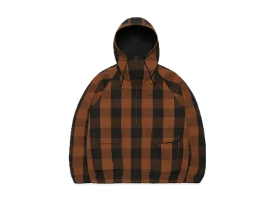 Supreme Cotton Hooded Jacket "Brown Plaid"