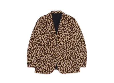 WACKO MARIA Leopard Corduroy Unconstructed Jacket "Beige"