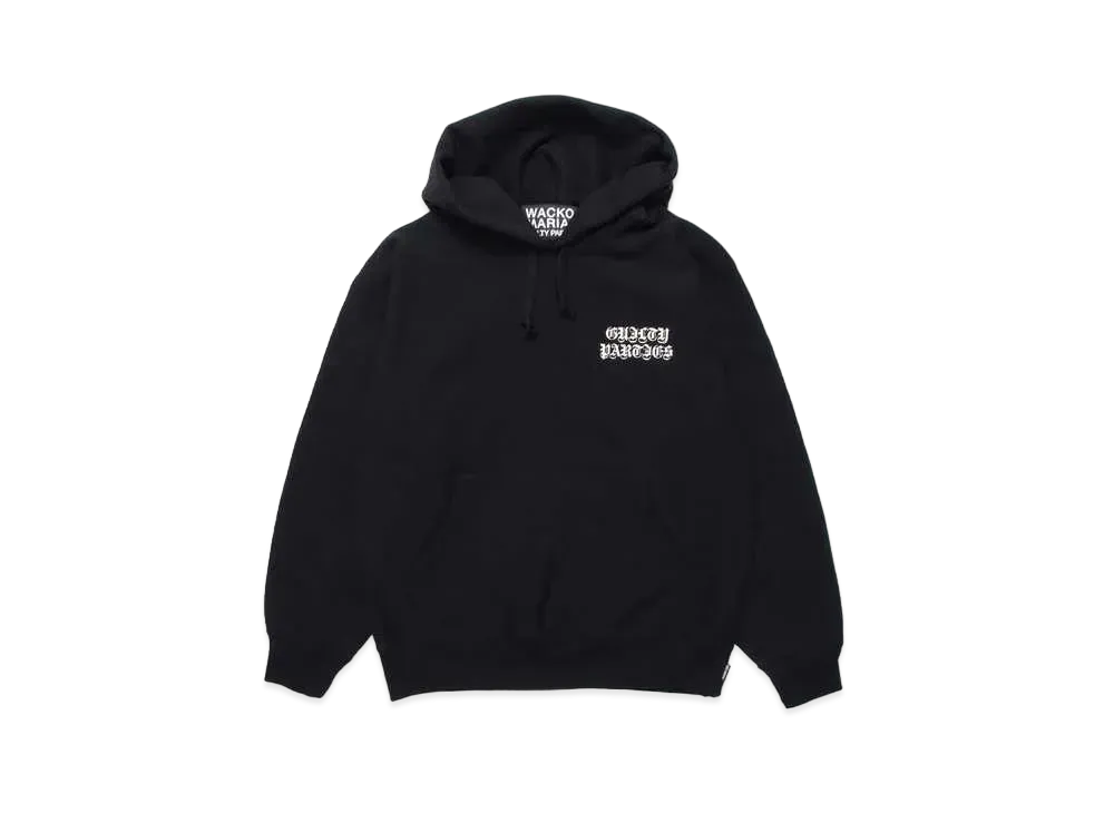 WACKO MARIA Heavy Weight Pull Over Hooded Sweat Shirt "Black"