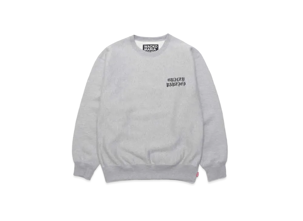 WACKO MARIA Heavy Weight Crew Neck Sweat Shirt "Gray"
