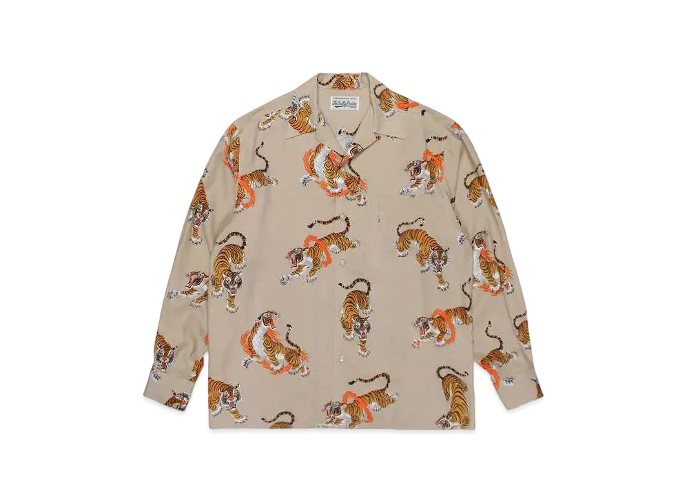 WACKO MARIA TIM LEHI / Hawaiian Shirt "Beige"