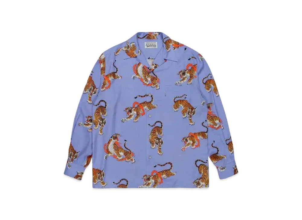 WACKO MARIA TIM LEHI / Hawaiian Shirt "Purple"