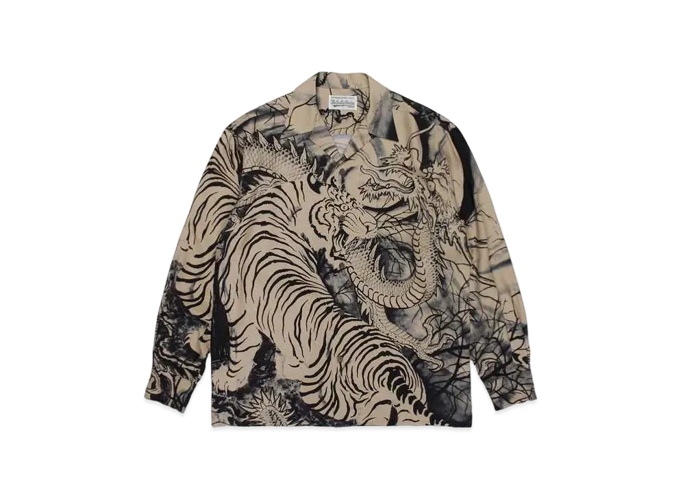 WACKO MARIA TIM LEHI / Hawaiian Shirt #1 "Beige"