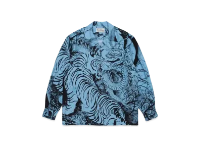 WACKO MARIA TIM LEHI / Hawaiian Shirt #1 "Blue"